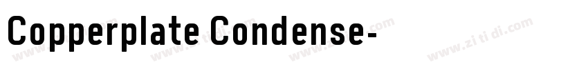 Copperplate Condense字体转换